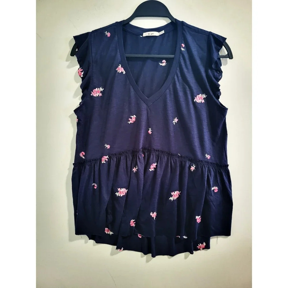 Miami Blue Floral Top‎